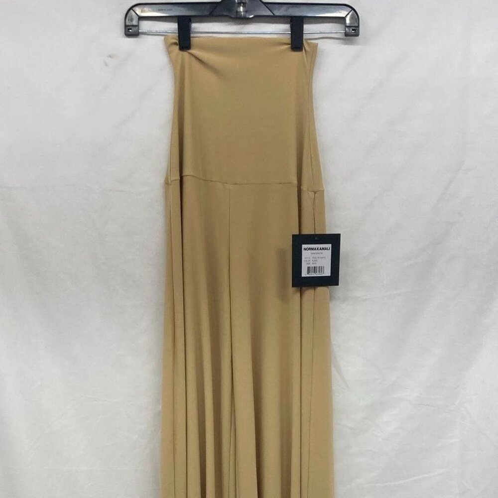 Norma Kamali XS/29 High waist wide leg- elephant pant- tan